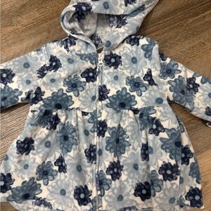 Carter's Blue Floral Fleece Jacket
